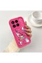 Mi 15 Compatible Pink Red Silicone Snoopy Pattern Case Shockproof Camera Protection - 2