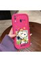 Samsung Galaxy A20/A30 Compatible Pink Red Silicone Snoopy Pattern Case Shockproof Camera Protection