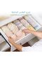 4 قطع من أدوات تنظيم الأدراج، ارتفاع 10 سم، طول قابل للتعديل من 26 إلى 42 سم - 4