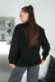 Embroidered Shoulder Piece Three-Yarn Sweatshirt - 5