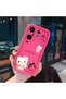 Vivo X200 Fe Compatible Pink Red Silicone Kitty Case Shockproof Camera Protection - 3