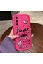 Samsung Galaxy A17/A26 Compatible Pink Red Silicone Heart Pattern Case Shockproof Camera Protection