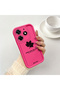 Tecno Spark 10 Pro Compatible Pink Red Silicone Maple Leaf Pattern Case Shockproof Camera Protection - 2