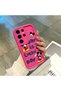 Samsung Galaxy S23 Ultra Compatible Pink Red Silicone Cartoon Pattern Case Shockproof Camera Protection - 4