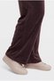 Women's Plus Size Crew Neck Loose-Fit Brown Tracksuit Set - 4