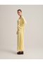 Belted Long Kimono Butter Yellow One Piece - 7