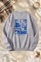 Unisex Printed Crew Neck Sweatshirt