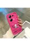 Poco M6 Pro 4g Compatible Pink Red Silicone Snoopy Pattern Case Shockproof Camera Protection - 4