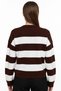 Acrylic Thick Striped Knitwear Crop Sweater - 4