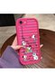 iPhone 7/8/Se 2020 2022 Compatible Pink Red Silicone Snoopy Pattern Case Shockproof Camera Protection