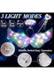 Wing Costume Kids, Feather Wings and Halo with LED Lights, Headband Tulle Tutu Skirt Fairy Magic Wand Carnival Cosplay Costume for Girls - 2