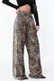 Squalo High Waist Wide Leg Leopard Pants
