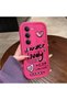Redmi 15 4G/5G Compatible Pink Red Silicone Heart Pattern Case Shockproof Camera Protection