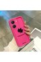 Poco X7 Pro Compatible Pink Red Silicone Maple Leaf Pattern Case Shockproof Camera Protection - 4