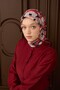 Velora Scarf Flower Burgundy - 4