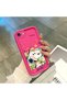 iPhone 7/8/Se 2020 2022 Compatible Pink Red Silicone Snoopy Pattern Case Shockproof Camera Protection - 5
