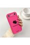 Tecno Pova Slim Compatible Pink Red Silicone Maple Leaf Pattern Case Shockproof Camera Protection - 2