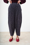 Women's Leopard Detail Tassel Trousers Smoked