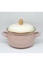 20-22-24 cm 3-4-5 Liter Pink Enamel Pot Set - 4