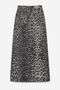 Squalo High-Waisted Leopard Print Long Skirt - 4