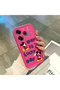 Tecno Pova 6/Pova 6 Pro Compatible Pink Red Silicone Cartoon Pattern Case Shockproof Camera Protection - 4