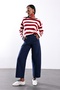 Navy Blue Barrel Pants - 2
