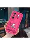 Infinix Hot 20 4g Compatible Pink Red Silicone Snoopy Pattern Case Shockproof Camera Protection - 3