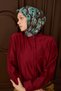 Velora Scarf Flower Petrol Blue - 4