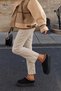 Cheerful Women's Black Suede Plush Inside Thick Heeled Warm Lined Daily Comfortable Slippers Boots 5 cm Heel - 7