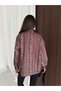 Women's Digital Printed Lined Zippered Stand Collar Jacket with Stopper Zipper - 9