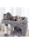 Cat Tree, Compact Cat Condo with 2 Caves, Light Grey PCT61W - 4