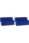 مكعبات تخزين قابلة للطي، 6 قطع، أحمر، 26.6 × 26.6 × 27.9 سم - 7