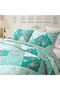 Reversible Patchwork Quilts Twin Size, 2 Pieces, Light Green - 5