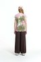 Pink Khaki Batik Printed T-Shirt 19153 - 5