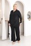 Plus Size Premium Quality Lace and Sequin Embroidered Suit - 5