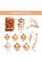 30pcs Balls Ornaments,Shatterproof Tree Hanging Balls,Glitter Plastic Tree Baubles,Balls Set for Decorate Trees/Wedding/Home Party/Holiday (Rose Gold) - 2