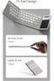 لوحة مفاتيح بلوتوث قابلة للطي من Cube Pocket مع لوحة لمس - تصميم ثلاثي الطي فائق المحمولية، 64-كي لوتس - 6