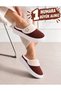Women's Button Detailed Plush Soft Washable House Slippers Thick Soled Warm House Slippers