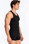 Men's Black Ribana Undershirt 3 Piece Pack Cotton Comfortable Economical - 4