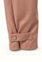 Leg Detail Powder Slouchy Leather Trousers - 3