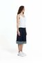 Blue Folded Hem Loose Fit Denim Bermuda Shorts 19063 - 5