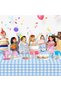 6 Pack Light Blue Gingham Tablecloth Rectangular Pale Blue and White Checkered Tablecloths Disposabl - 6