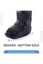 Pneumatic Walker Boot, Single Push Button, support and stability to the ankle - Long Type with 17" Height, Black (XL) - 4