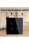 WiFi Smart Wall Light Switch, Compatible with Alexa and Google Home, Touch and APP Remote Control, V - 3