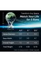 كرة أرضية ذاتية الدوران، تصميم الأرض مع الغيوم (6 بوصات) - 2