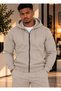Men's Premium Fabric 3-Yarn Shardooned Full Zip Sweat Cardigan