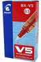 قلم HI-TECPOINT V5 أحمر، 12 قلم - 2