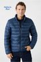 Stand Collar Zippered Pocket Windproof Warm Quilted Sports Coat