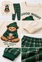 Boy's 100% Cotton Waiter Style Long Sleeved Pajama Set - 2