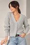 Women's V-Neck Buttoned Front Thessaloniki Knitwear Cardigan - 2